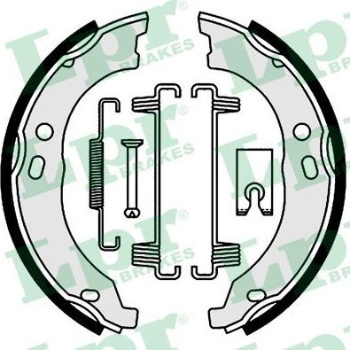 Тормозные колодки (стояночная тормозная система) LPR. Артикул 01003