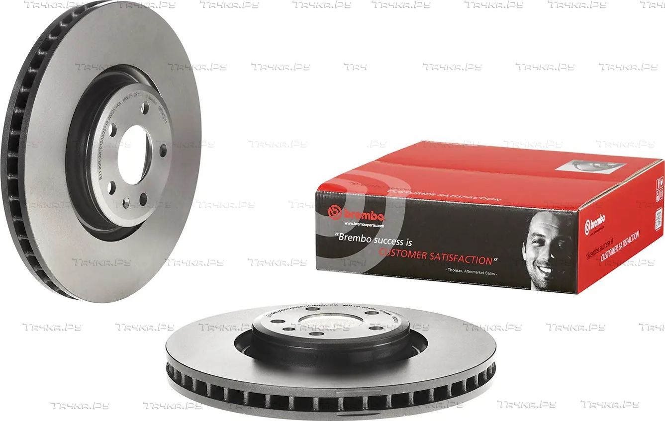 Тормозной диск Brembo PRIME LINE - UV Coated передний для Honda Integra IV 2002-2006. Артикул 09.D423.11