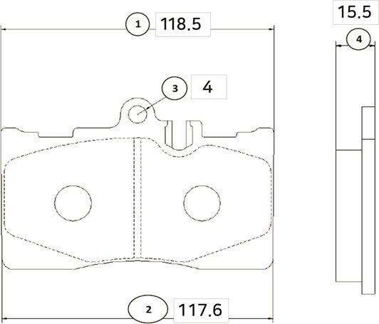 Тормозные колодки CTR. Артикул GK1047
