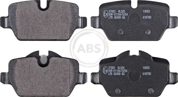 Тормозные колодки ABS задние для MINI Paceman R61 2012-2016. Артикул 37883