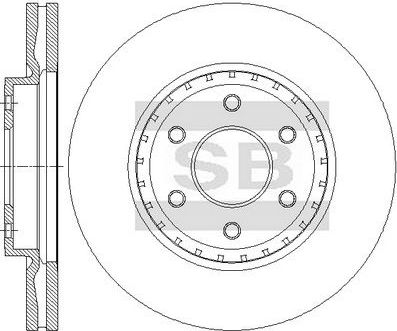 Тормозной диск Sangsin Hi-Q. Артикул SD4276