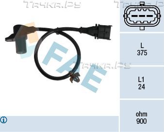 Датчик положения коленвала FAE для Hyundai i30 II 2011-2017. Артикул 79303