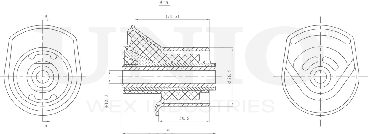 Сайлентблок балки (Unio). Артикул RMP-20004