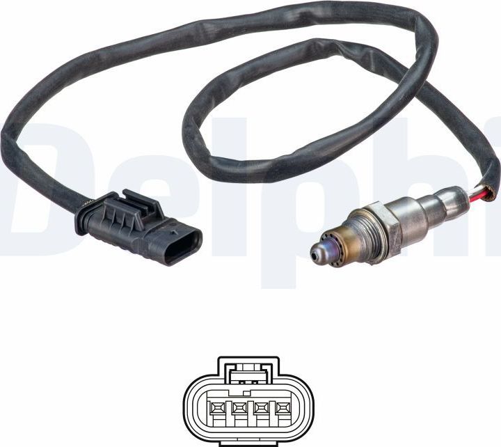 Лямбда-зонд (кислородный датчик) Delphi. Артикул ES21198-12B1