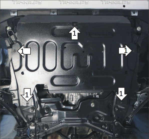 Защита АвтоСтандарт для картера и КПП Haval F7x 2019-2026. Артикул 53105