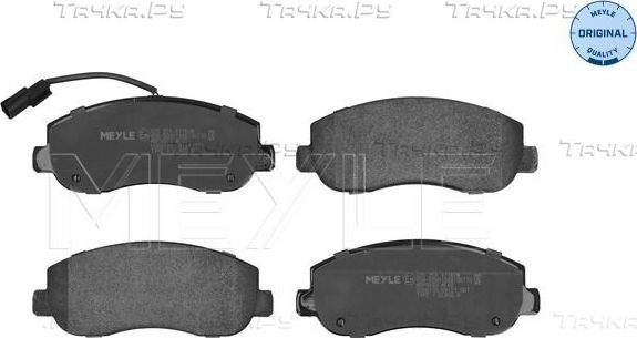 Тормозные колодки Meyle Original. Артикул 025 251 4718/W