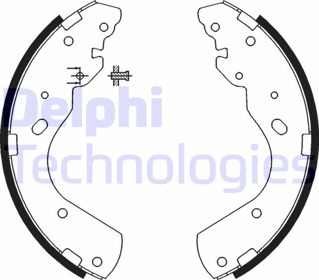 Тормозные колодки Delphi. Артикул LS1897
