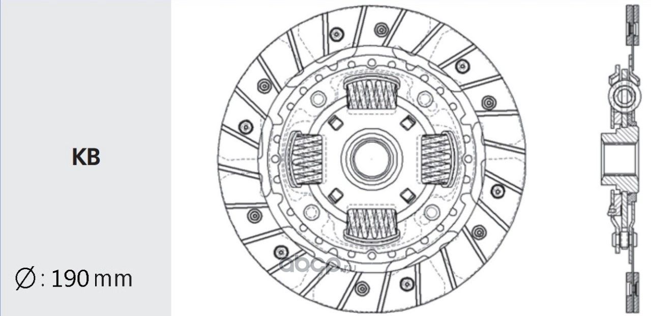 Диск сцепления (Valeo) Valeo. Артикул KD18