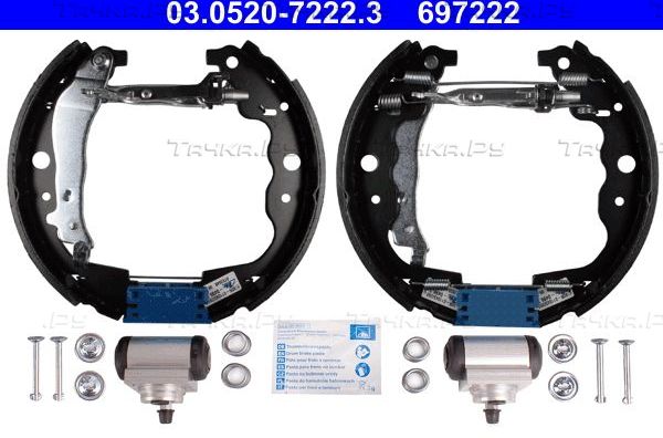 Тормозные колодки ATE Original ATE TopKit задние для Renault Kangoo II 2008-2026. Артикул 03.0520-7222.3