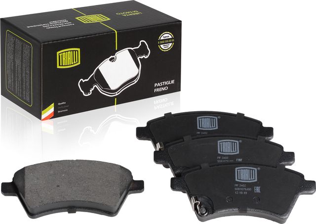 Тормозные колодки Trialli передние для Fiat Sedici 2006-2014. Артикул PF 2402