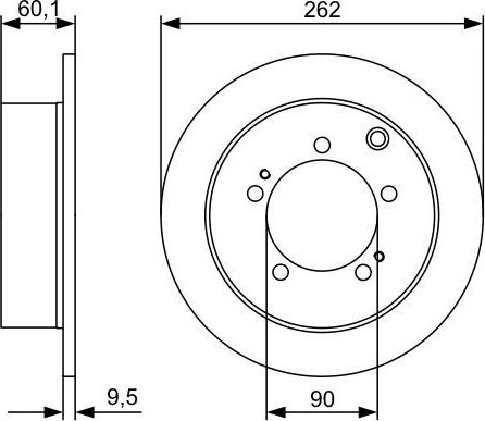 Тормозной диск Bosch. Артикул 0 986 479 512