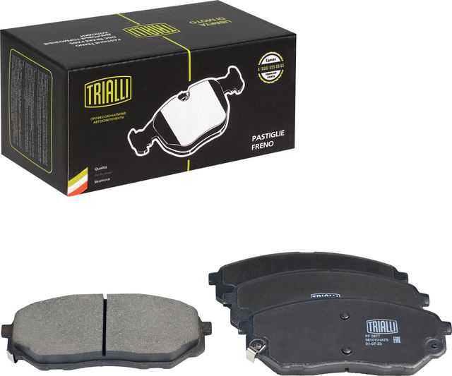 Тормозные колодки Trialli (Low-Metallic). Артикул PF 0877