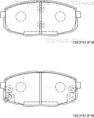 Тормозные колодки Asimco. Артикул KD9740