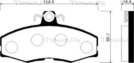 Тормозные колодки HSB. Артикул HP0035