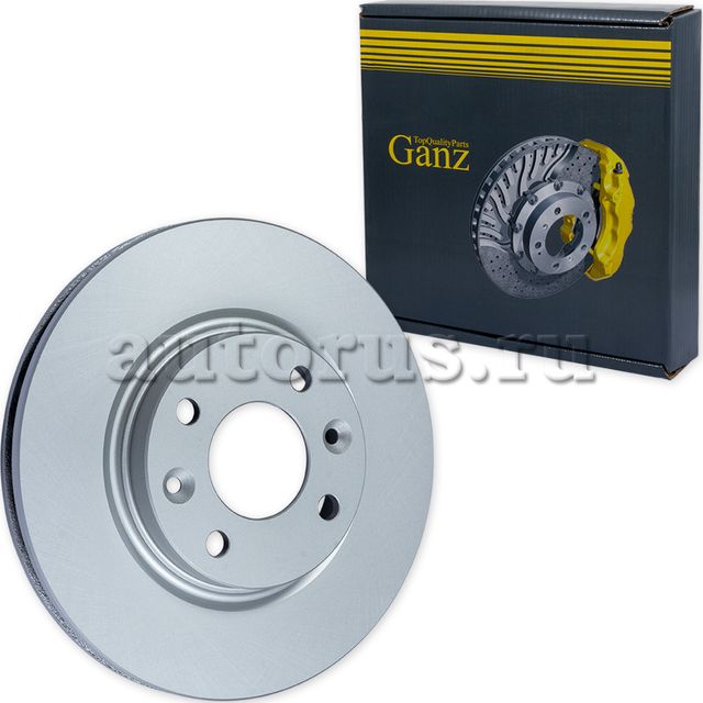 Диск тормозной передний с покрытием (Ganz). Артикул GIJ06062