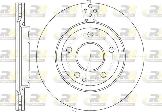 Тормозной диск RoadHouse передний для Volvo S80 I 1999-2006. Артикул 6748.10