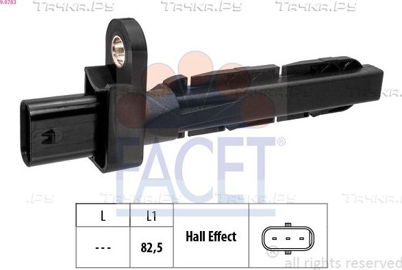 Датчик положения коленвала Facet Made in Italy - OE Equivalent для Bentley Bentayga I 2015-2026. Артикул 9.0783