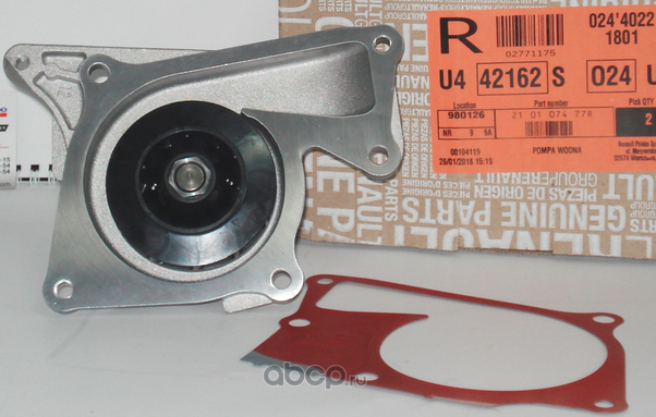 Помпа (водяной насос) Renault для Renault Fluence I 2010-2017. Артикул 210107477R