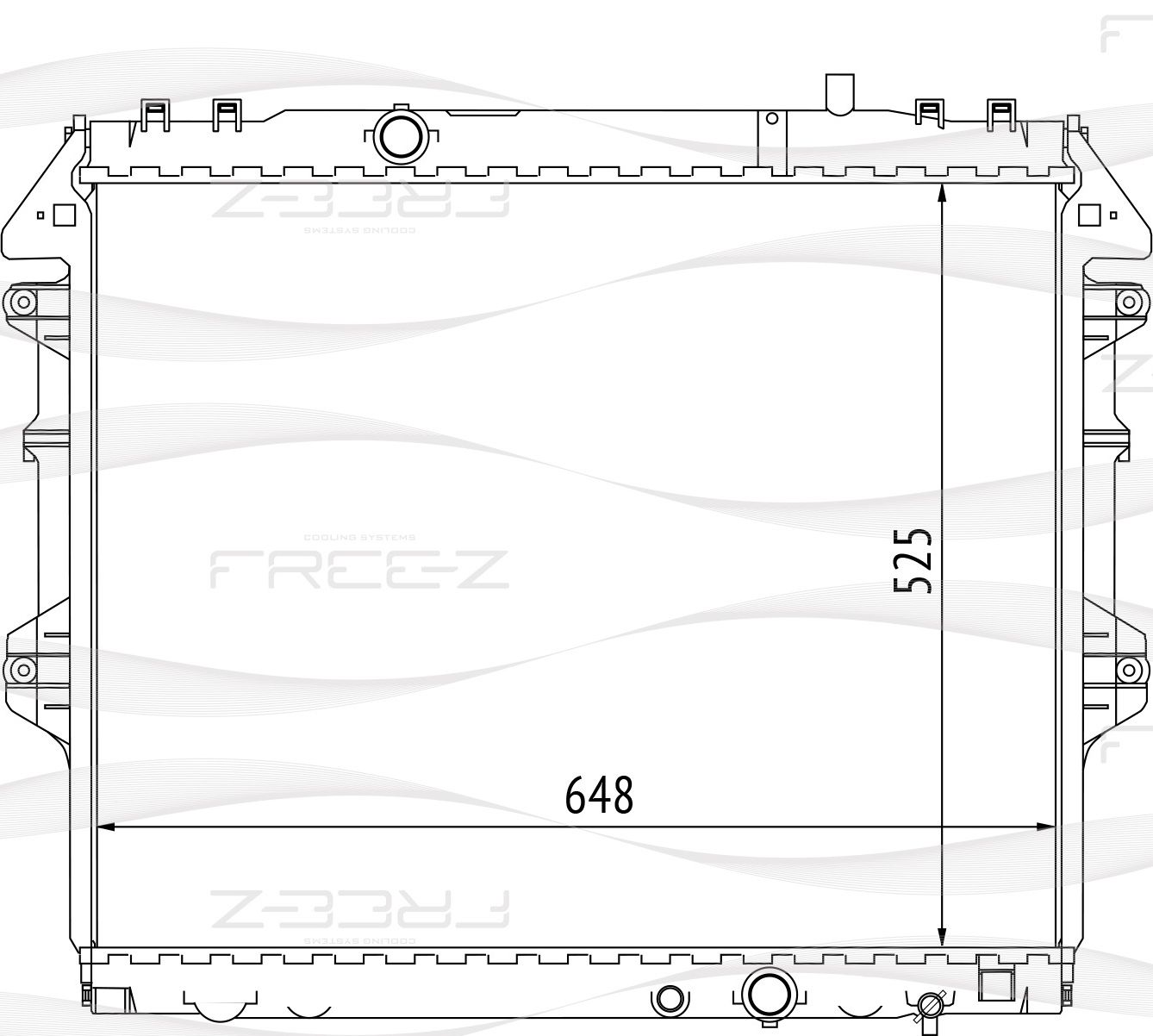 Радиатор TOYOTA HILUX 05 (Free-Z). Артикул KK0250