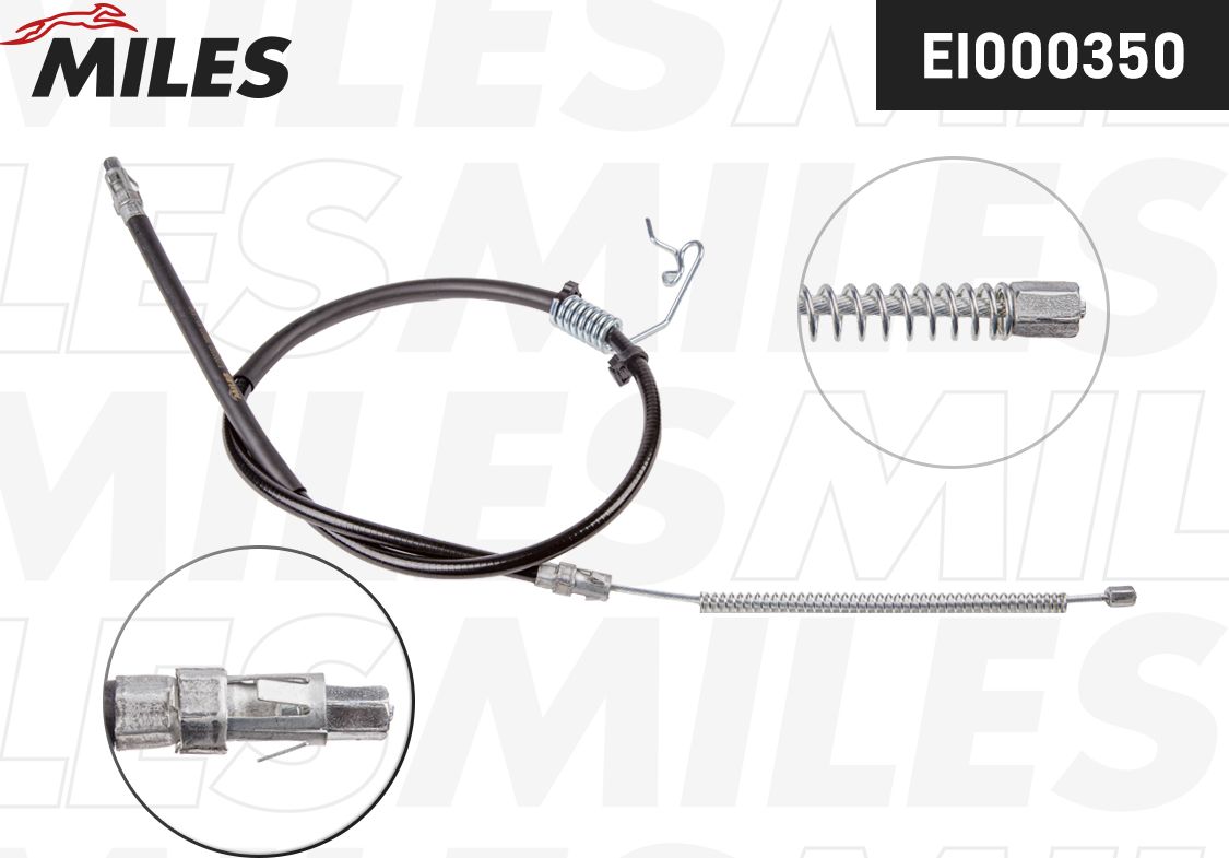 Трос ручника (тросик ручного тормоза) Miles. Артикул EI000350