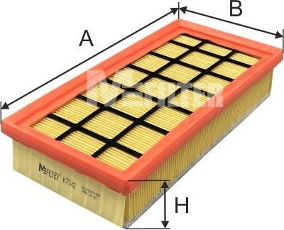 Воздушный фильтр MFilter. Артикул K 7142
