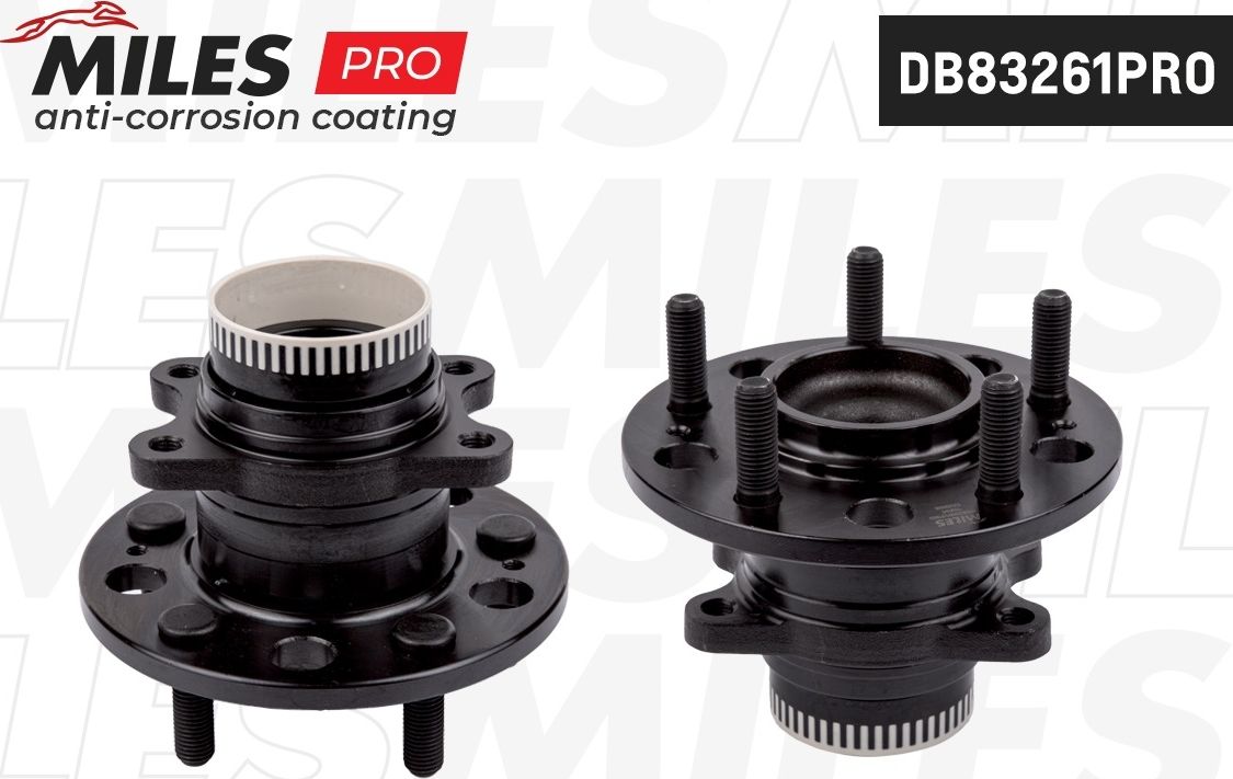 Ступица с подшипником HYUNDAI IX35/I40/KIA SPORTAGE III/CARENS II-III 05- зад.(с покрытием) (Miles). Артикул DB83261PRO