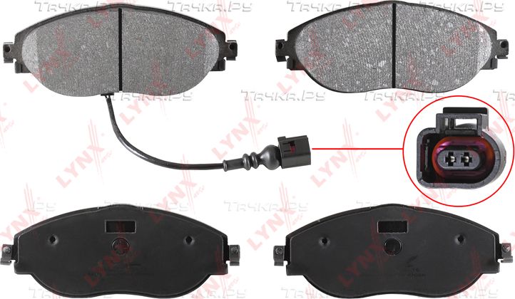 Тормозные колодки LYNXauto для Audi A3 III (8V) 2018-2026. Артикул BD-8042