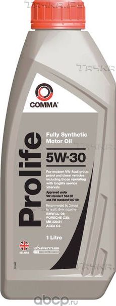 МАСЛО МОТОРНОЕ СИНТ. PROLIFE 5W30, 1Л. (Comma) Comma. Артикул PRO1L