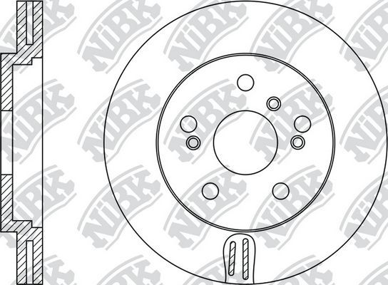 Тормозной диск NiBK передний для BMW X3 I (E83) 2006-2011. Артикул RN1154