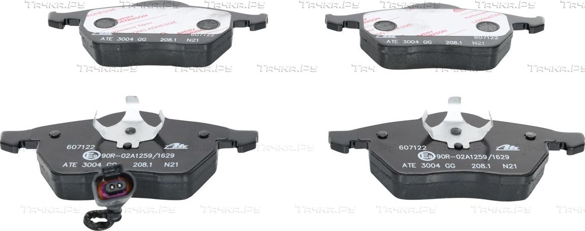 Тормозные колодки ATE передние для SEAT Leon I 1999-2006. Артикул 13.0460-7122.2