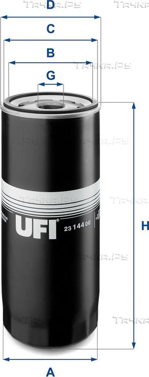Масляный фильтр UFI для Renault Premium I 1996-2006. Артикул 23.144.00