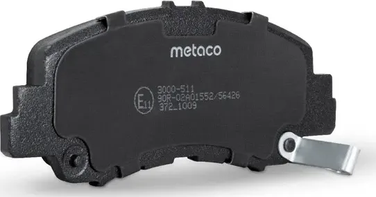 Колодки тормозные передние к-кт (Metaco). Артикул 3000511
