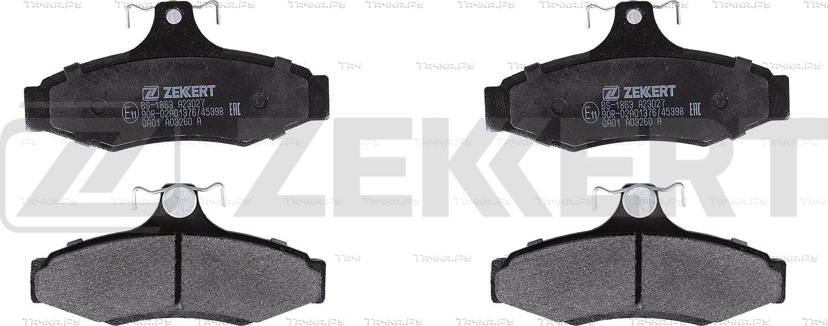 Тормозные колодки Zekkert задние для Audi Q8 I 2019-2026. Артикул BS-1863