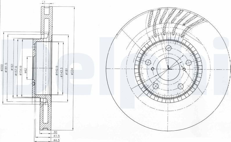Тормозной диск Delphi. Артикул BG9012