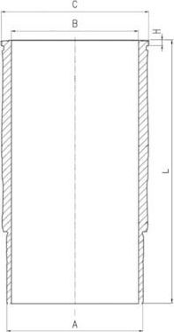 Гильза цилиндра Mahle. Артикул 061 LW 00119 001