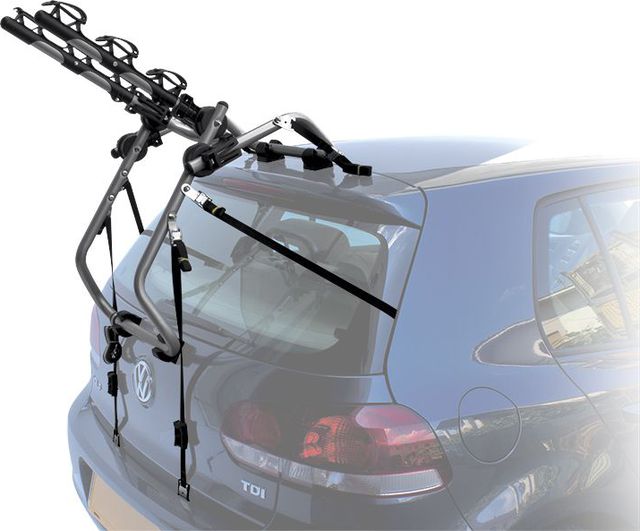 Автомобильный багажник Peruzzo Venezia Alu на заднюю дверь автомобиля для перевозки 3-х велосипедов. Артикул NPE10388