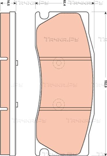 Тормозные колодки TRW передние для Jaguar XK I 2002-2006. Артикул GDB1850