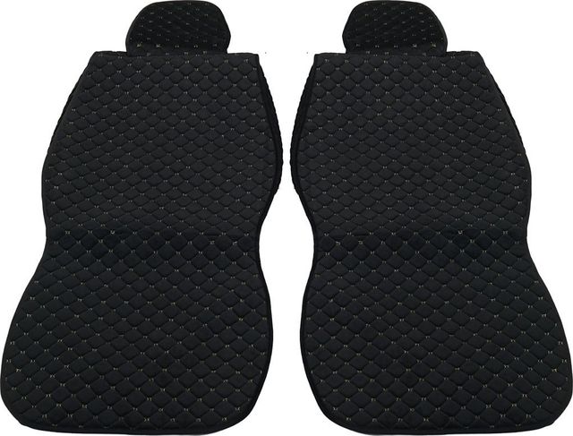 Накидки Seintex каркасные Classic Romb на сидения, цвет Черный/строчка бежевая. Артикул 317785