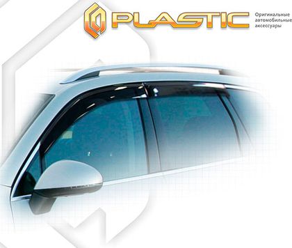 Дефлекторы СА Пластик для окон (Classic полупрозрачный) Porsche Cayenne  2010-2018. Артикул 2010030307305