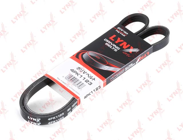 Приводной ремень поликлиновой LYNXauto для Dodge Neon II 1999-2005. Артикул 4PK1123