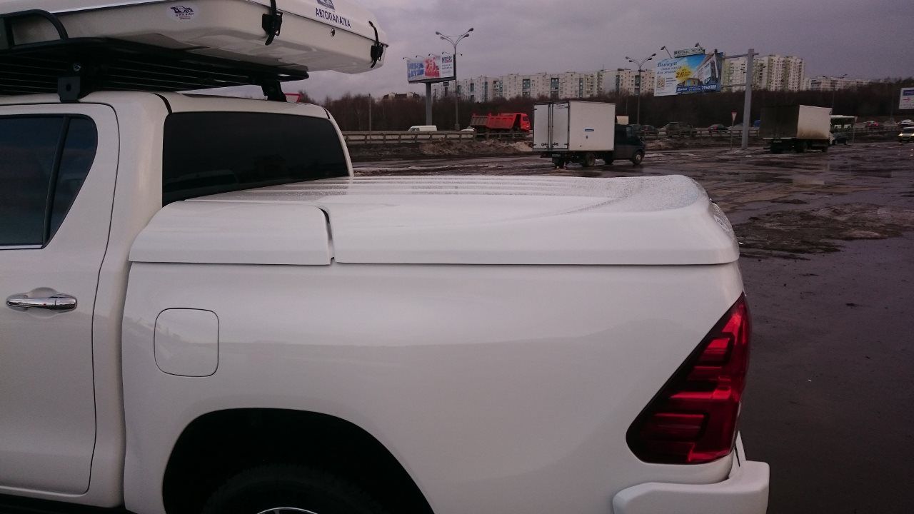 Крышка кузова АВС-Дизайн для Toyota Hilux Revo 2015-2026 с двойной кабиной. Под покраску. Артикул ABC.TOHIL.HTC.02P