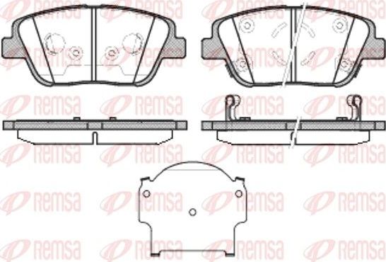 Тормозные колодки Remsa. Артикул 1423.02