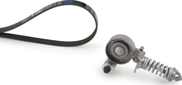 Приводной ремень поликлиновой с роликами (комплект) Gates Micro-V® Kit для Opel Combo C 2004-2012. Артикул K015PK1230