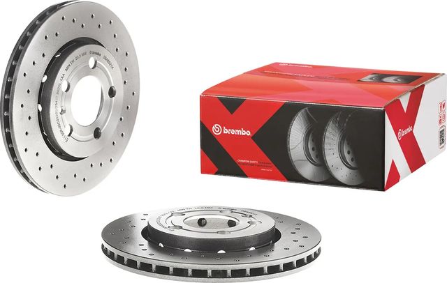 Тормозной диск Brembo XTRA LINE - Xtra задний для Audi S3 I (8L) 1999-2003. Артикул 09.A652.1X