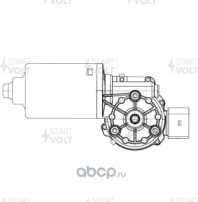 Мотор стеклоочистителя (моторчик дворников) StartVOLT. Артикул VWF 1817
