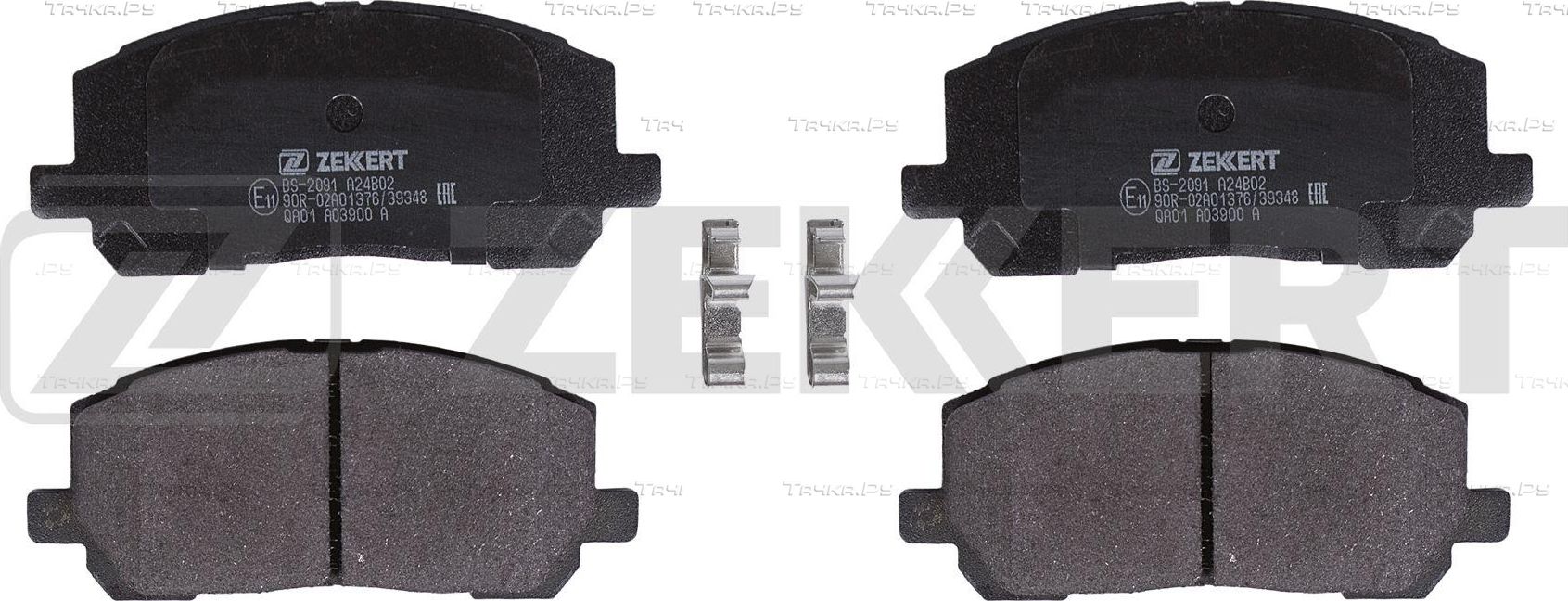 Тормозные колодки Zekkert передние для Toyota Highlander I (U20) 2000-2007. Артикул BS-2091