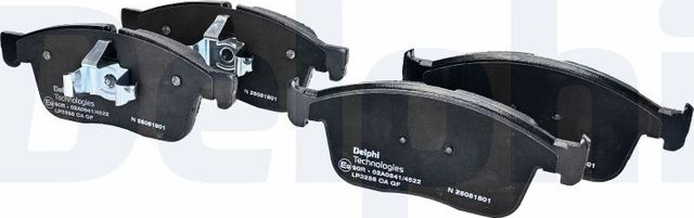 Тормозные колодки Delphi (Low-Metallic). Артикул LP3258