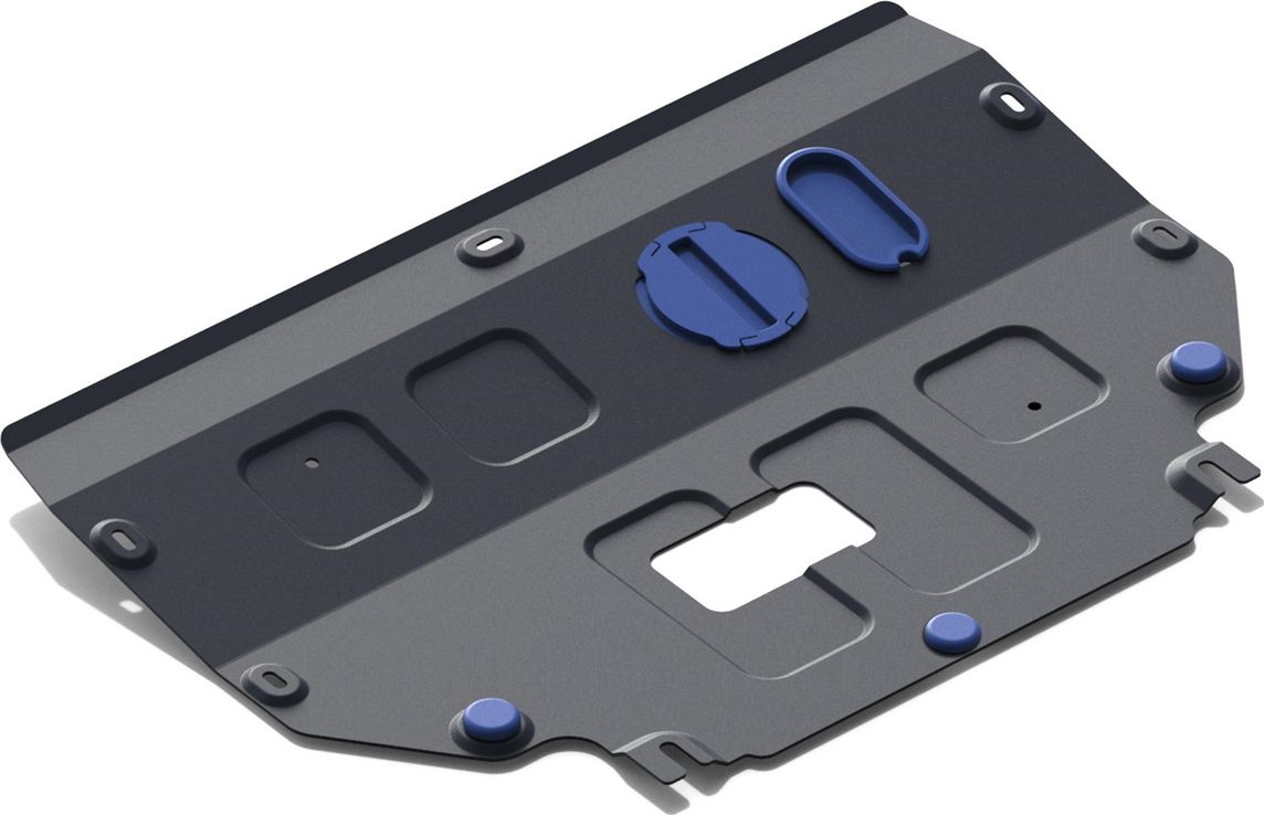 Защита Rival для картера и КПП Kia Picanto III (вкл. GT Line)2017-2026. Артикул 111.2840.1