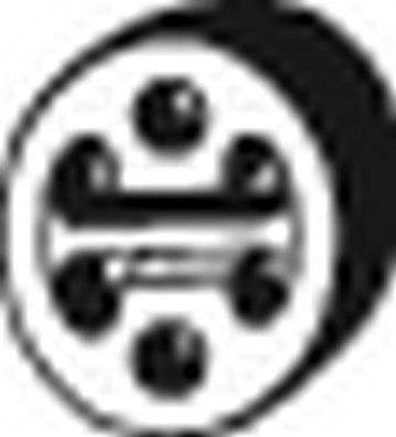 Кронштейн глушителя Bosal (Бельгия). Артикул 255-145