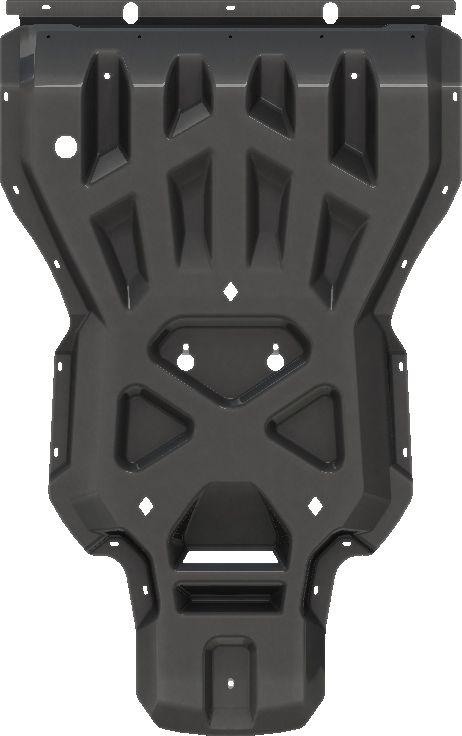 Защита композитная АВС-Дизайн для картера, КПП и РК Porsche Cayenne III 2021-2026. Артикул 36.06K